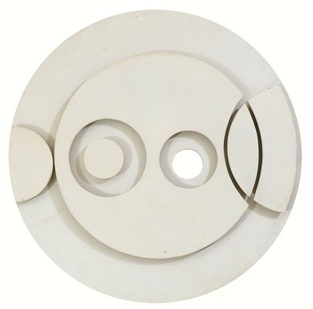 SANTUCCI ROMANO MilanoStruttura n° 2, 1973smalti su legno circolare operato...