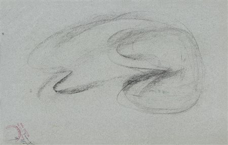 FAUTRIER JEAN Parigi 1898 - Chatenay Malabry 1964Senza titolocarboncino su...