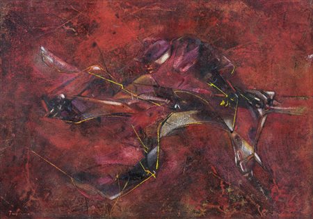 PROVINO SALVATORE Bagheria (Pa) 04/06/1943Una fuga, 1987olio su tela cm....