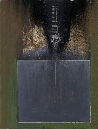 SCANAVINO EMILIO Genova 28/02/1922 - Milano 29/11/1986Il quadrato grigio,...