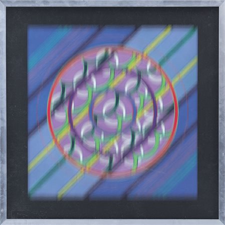 BALDESSARI GUIDO Venezia 1938Ritmi vibranti, 1983tecnica mista su cartoncino...