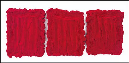 PINELLI PINO Catania 01/10/1938Pittura R., 1997pittura rossa su 3 elementi di...