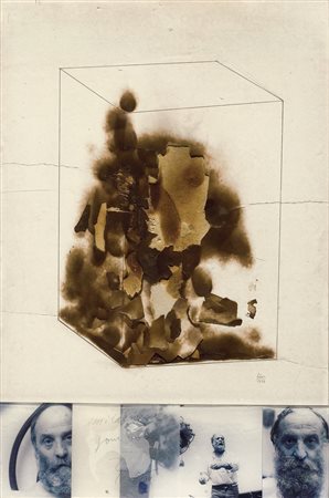 CESAR Marsiglia 1921 - 1998Senza titolo, 1974tecnica mista, combustione e...