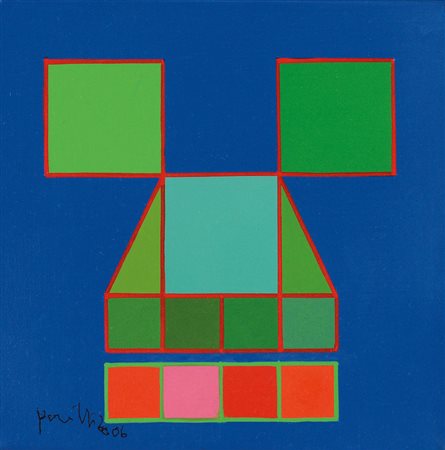 PERILLI ACHILLE Roma 28/01/1927Amen, 2006tecnica mista su tela cm. 20x20,...