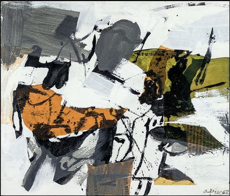 AFRO BASALDELLA Udine 04/03/1912 - Zurigo 24/07/1976Carta verde, 1962tecnica...