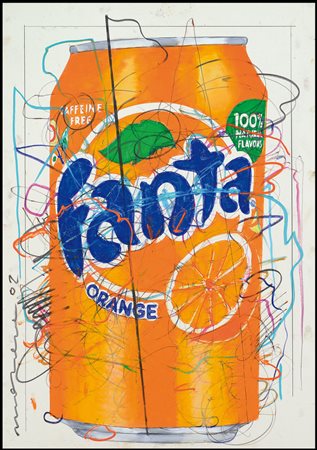 MANERA ENRICO Asmara (Etiopia) 04/04/1947Orange, 2002tecnica mista su cartone...