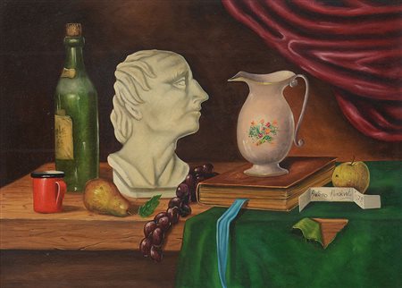 NUNZIANTE ANTONIO Napoli 1956Natura morta, 1978olio su tela cm. 50x70, firma...