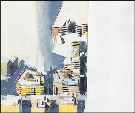 ORTONA GIORGIO Tripoli (Libia) 1960Le palazzine di Roma, 2012olio su tela cm....