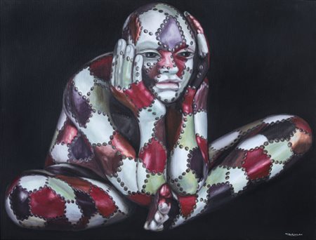 RABARAMA Roma 1969Om-plosione, 2010olio su tela cm. 90x115, firma e anno in...