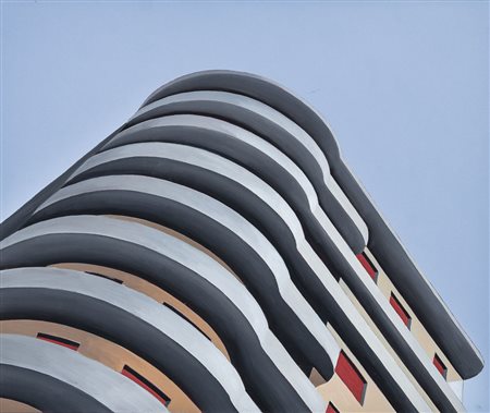 PETRUS MARCO Rimini 30/05/1960Casa del vento, 2009olio su tela cm. 50x60,...