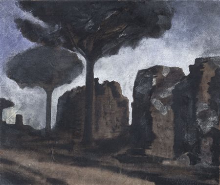 PIGNATELLI LUCA Milano 22/06/1962Via Appia, 2004olio su telone di copertura...