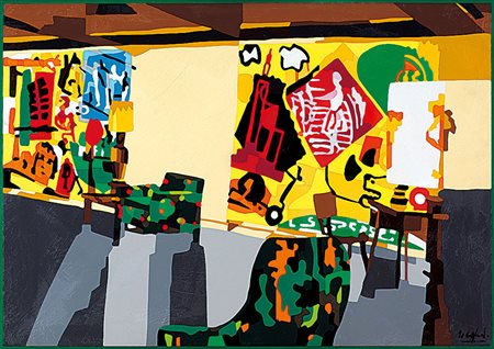 NESPOLO UGO Mosso Santa Maria (Bi) 29/08/1941Madison Avenueacrilici su legno...