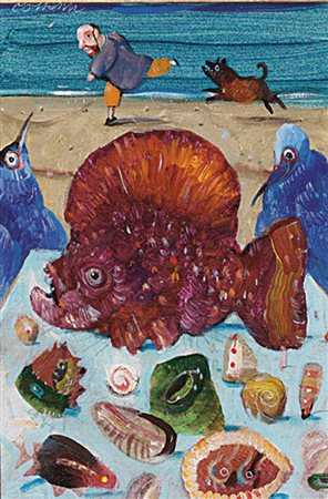 POSSENTI ANTONIO Lucca 11/01/1933Senza titoloolio su tela cm. 30x20, firma in...