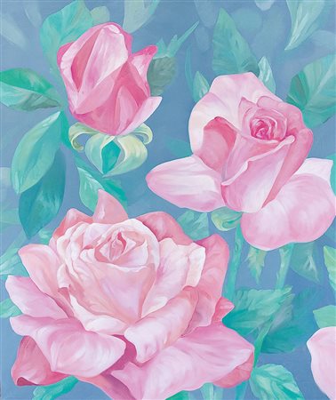 MONTESANO GIANMARCO Torino 21/06/1949Grazie dei fioriolio su tela cm....