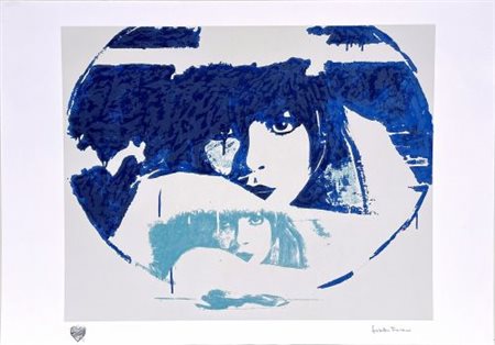 Giosetta Fioroni “Doppio liberty blu”