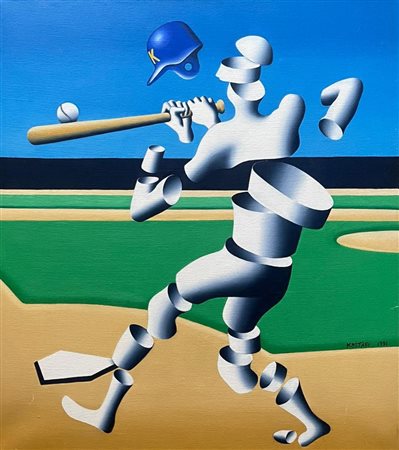 Mark Kostabi “Slice Pitch” 1991