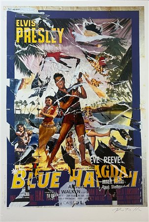 Mimmo Rotella “Blue Hawaii”