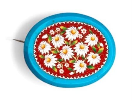  
Spilla con micromosaico Italia, fine XIX secolo
 