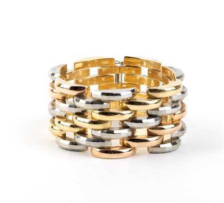  
Bracciale in oro tre colori Anni ‘40
 
