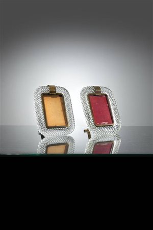 BAROVIER & TOSO<BR>Coppia di portafotografie