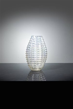ERCOLE BAROVIER<BR>Vaso della serie Bugnati