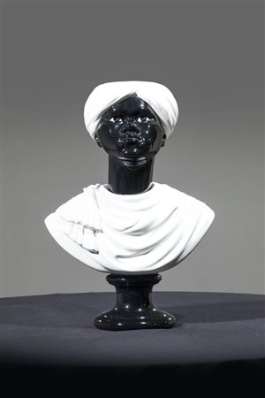 PIERO FORNASETTI<BR>Milano 1913 - 1988<BR>Busto di moro