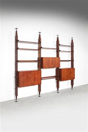 FRANCO ALBINI<BR>Libreria a tre campate mod. LB7