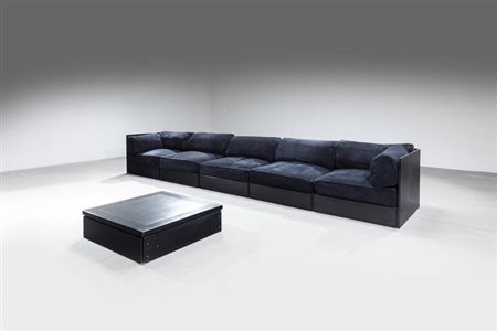 HEIDE ROLF<BR>Divano modulare mod. Sofabank con tavolino