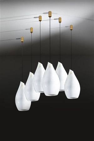 PRODUZIONE ITALIANA<BR>Sei lampade a sospensione