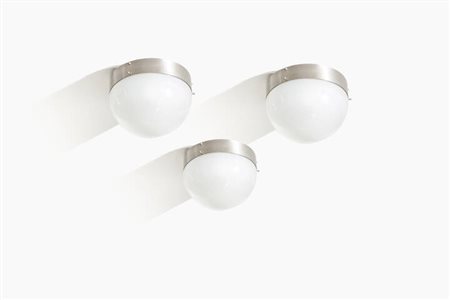 SERGIO MAZZA<BR>Tre lampade a soffitto / a parete mod. Clio