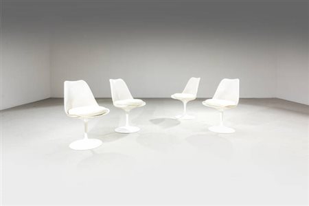 EERO SAARINEN<BR>Quattro sedie mod. Tulip