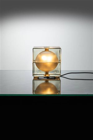ALESSANDRO MENDINI<BR>Lampada da tavolo mod. Cubosfera