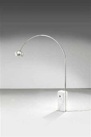 ACHILLE E PIER GIACOMO CASTIGLIONI<BR>Lampada da terra mod. Arco