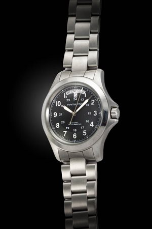 HAMILTON<BR>Mod. “Khaki Field King”, ref.H64455133, anni 2000