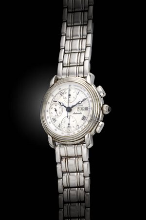 MAURICE LACROIX<BR>Mod. "Chronograph", ref.67413, anni '90