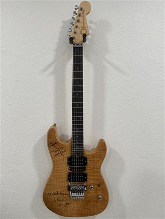 Fleetwood Mac band signed guitar