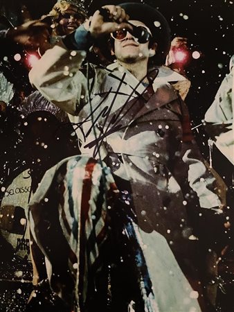 Elton John signed photo