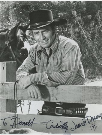 The Virginian James Drury signed photo