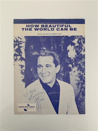 Perry Como signed sheet music
