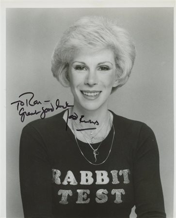 The Tonight Show Joan Rivers signed photo