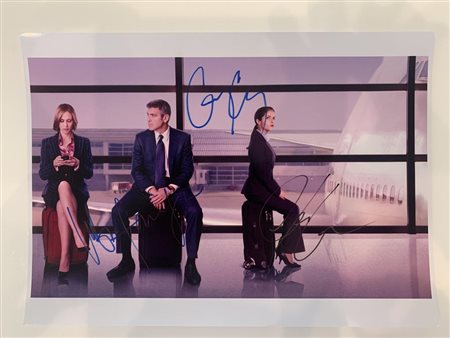 Up In The Air cast signed photo. GFA Authenticated
