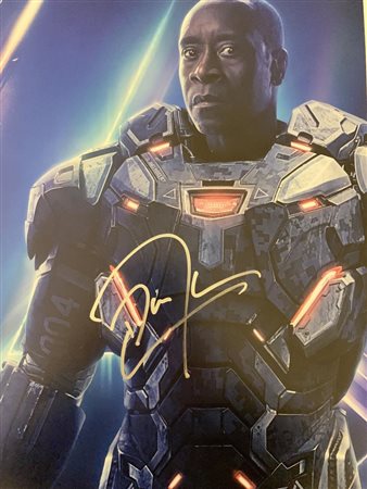 Avengers: Endgame Don Cheadle signed movie photo. GFA Authenticated
