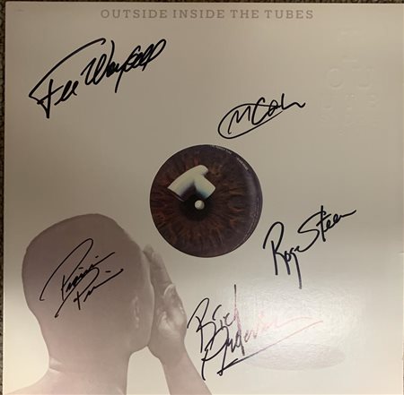 The Tubes Outside Inside signed album. GFA Authenticated