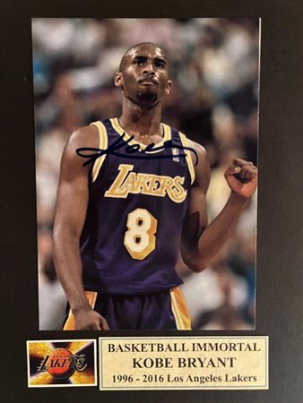 Kobe Bryant signed photo