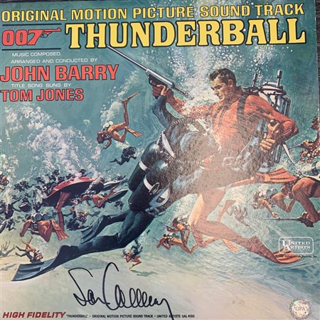 James Bond Sean Connery Thunderball signed soundtrack