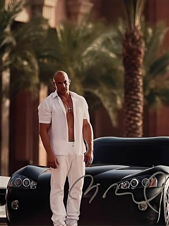 Fast and Furious Vin Diesel signed movie photo