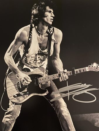 Rolling Stones Keith Richards signed photo