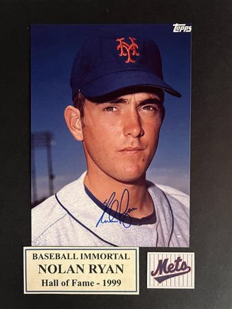 Nolan Ryan signed photo