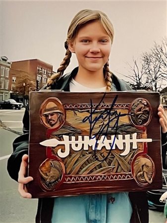 Jumanji Kirsten Dunst signed movie photo