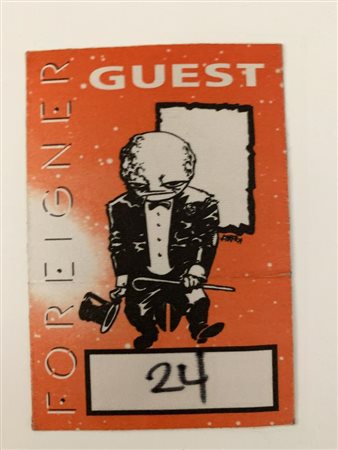 Foreigner Backstage Guest Pass